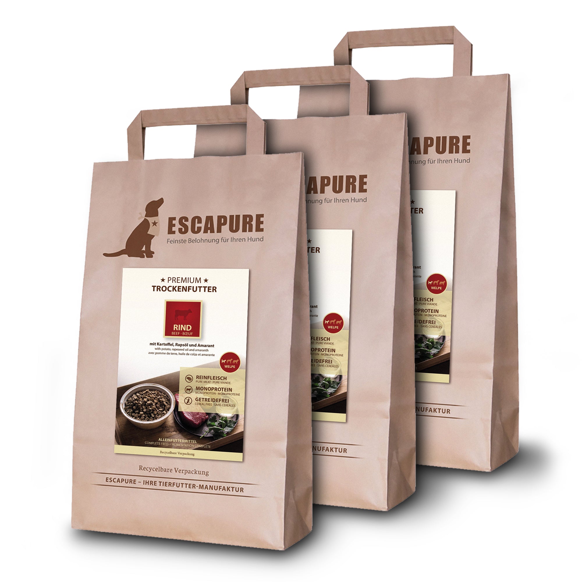 Welpe Rind Premium Trockenfutter