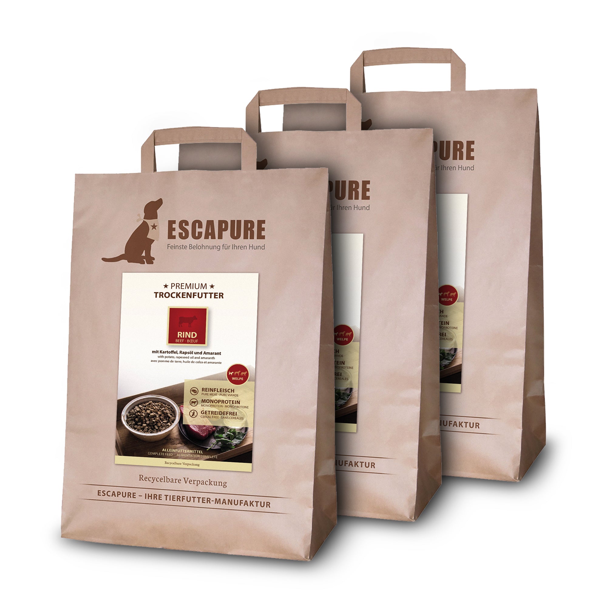 Welpe Rind Premium Trockenfutter