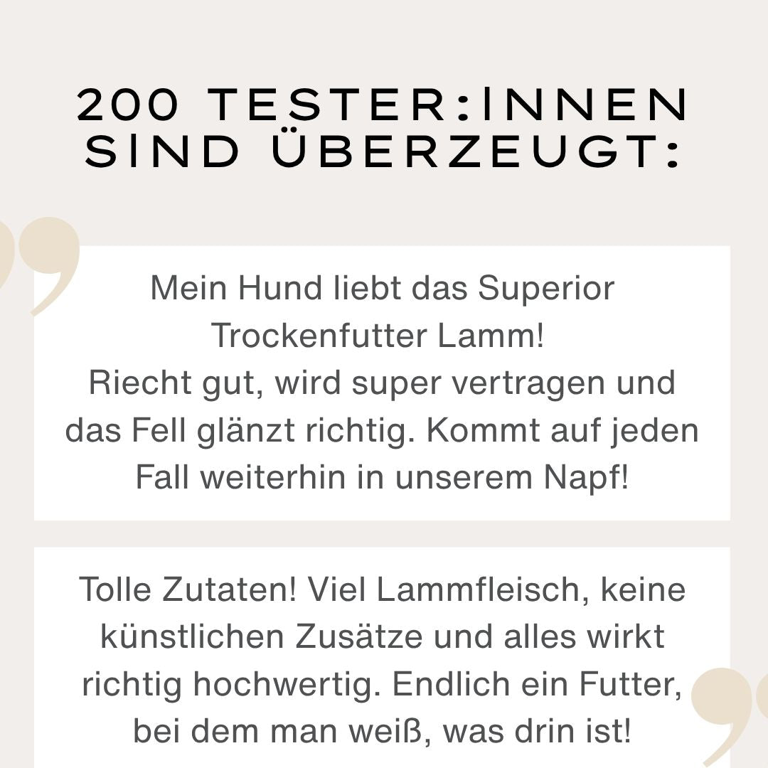 Superior Trockenfutter Lamm